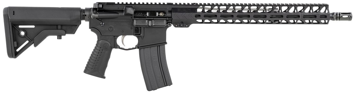 Battle Arms Development WORHORSE017 Workhorse 223 Wylde 16″ 30+1 Black 6 Position B5 Bravo Adjustable Stock Black Polymer Grip Right Hand Optic Ready