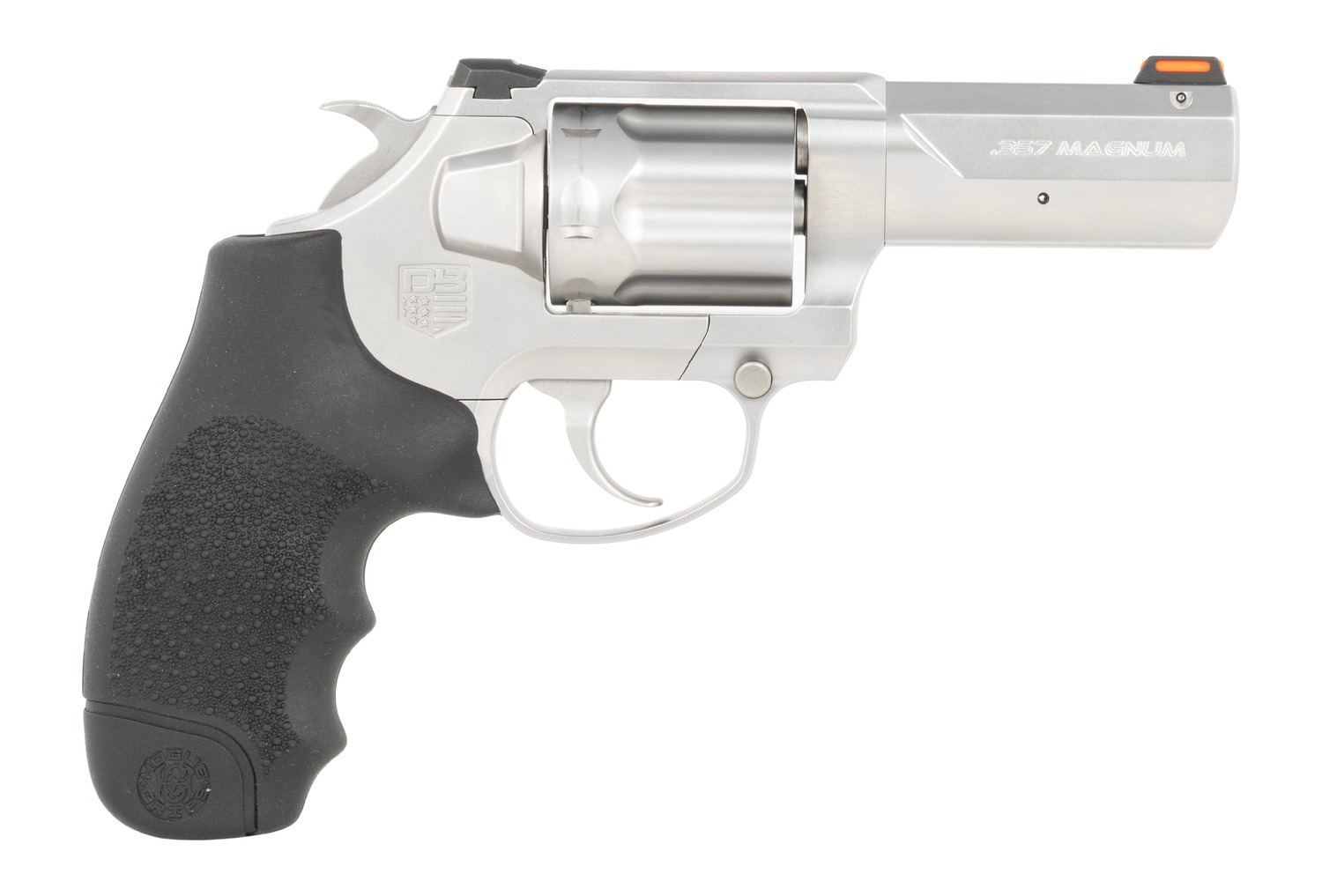 Diamondback DB0700S713 SDR DA/SA 357 Mag/38 Special +P 6 Shot 3" Glass Bead Stainless Steel Barrel, Cylinder & Frame, Black Hogue Rubber Grip, Exposed Hammer