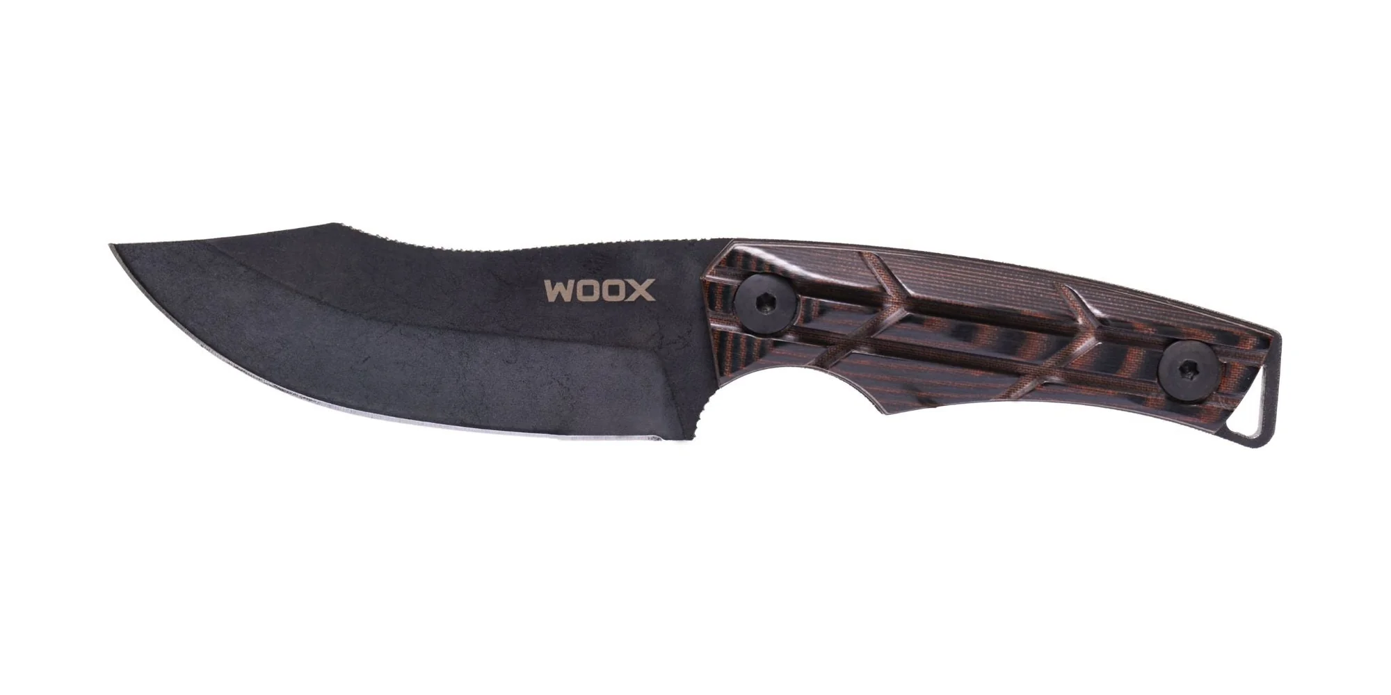 WOOX BAD BOY HUNTER FIXED BLADE KNIFE – MICARTA X-GRIP BROWN