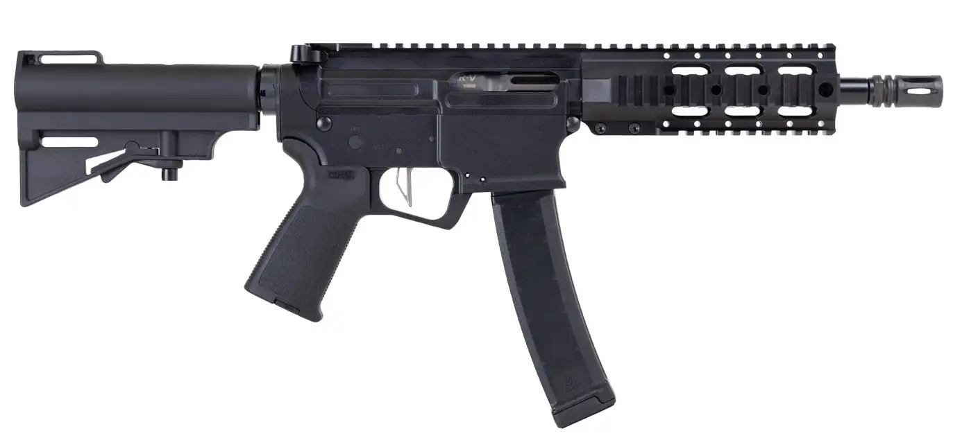 DPMS KITTY KAT S9 HGA  9MM 8IN BBL A4 SLICK SIDE QUAD RAIL SBA3 KK9-S PISTOL BLACK SCORPION MAG