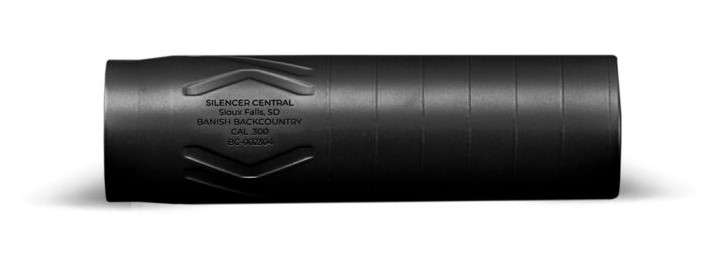BANISH BACK COUNTRY SUPPRESSOR  RATED FOR UP TO 300 RUM   5.5″  BLK