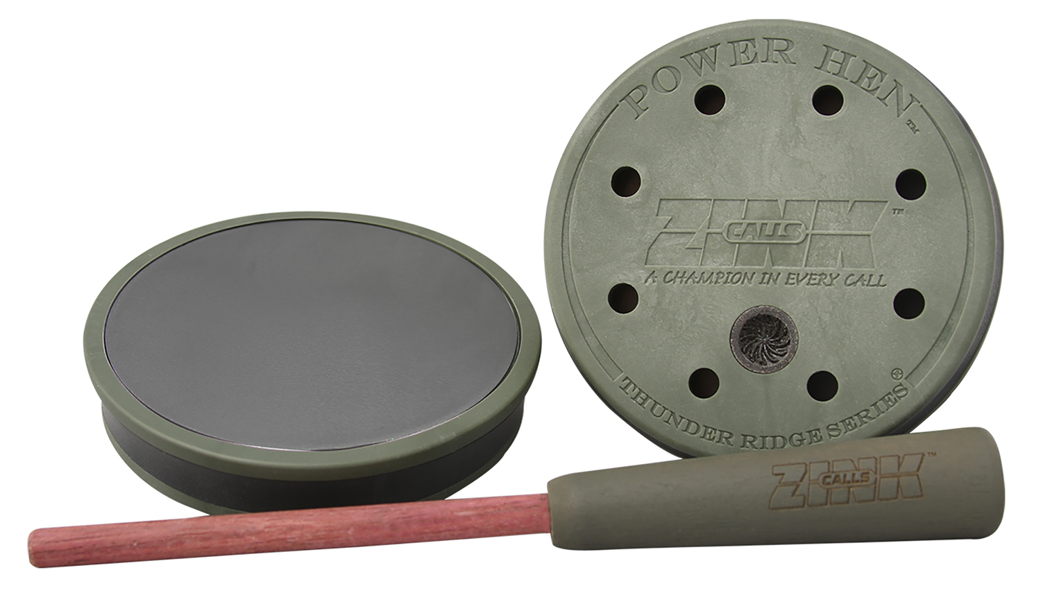ZINK ZNKZNK303 Thunder Ridge Friction Call Turkey Sounds Green/Purple Wood/Slate