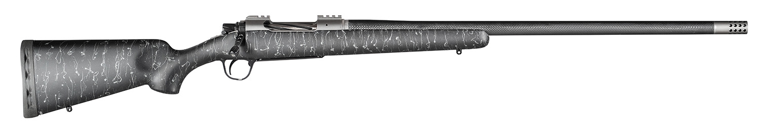 Christensen Arms CA10268315331 Summit TI  Full Size 7mm Rem Mag 3+1, 26″ Natural Titanium Steel Threaded Barrel, Natural Titanium Aluminum Receiver, Black w/Gray Webbing Fixed Sporter Stock