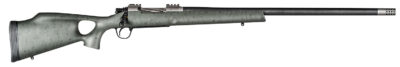 Christensen Arms CA10269315322 Summit TI  Full Size 7mm Rem Mag 3+1, 26" Natural Titanium Steel Threaded Barrel, Natural Titanium Aluminum Receiver, Green w/Black Webbing Fixed Thumbhole Stock