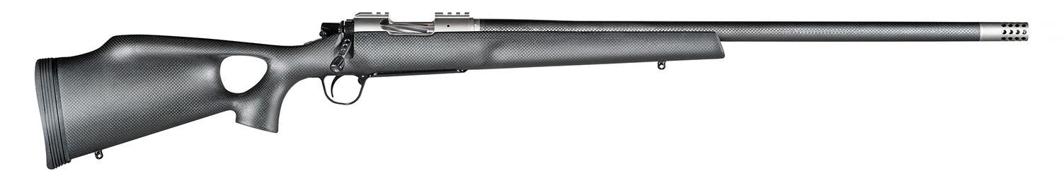 Christensen Arms CA10269215425 Summit TI  Full Size 300 Win Mag 3+1, 26″ Natural Titanium Steel Threaded Barrel, Natural Titanium Aluminum Receiver, Natural Carbon Fiber Fixed Thumbhole Stock