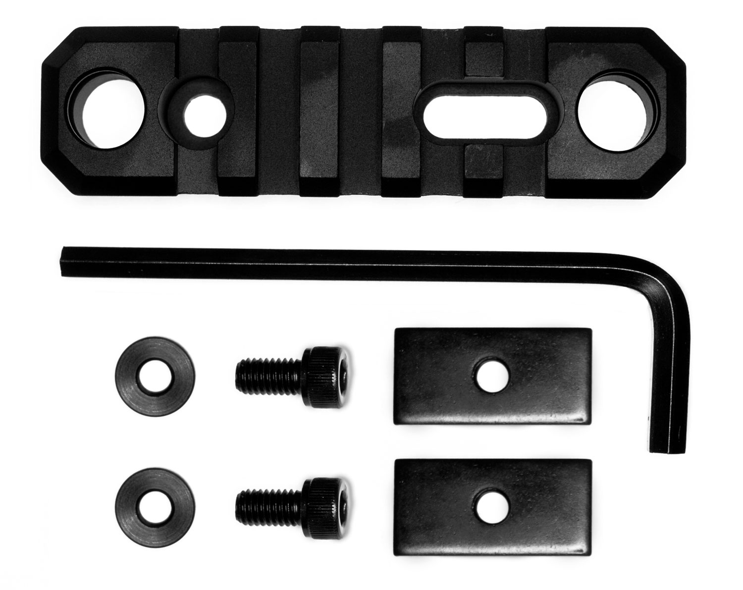 GrovTec US Inc GTSW192 3.1 Inch 5 Slot with Push Button Bases Stock AR Black Anodized