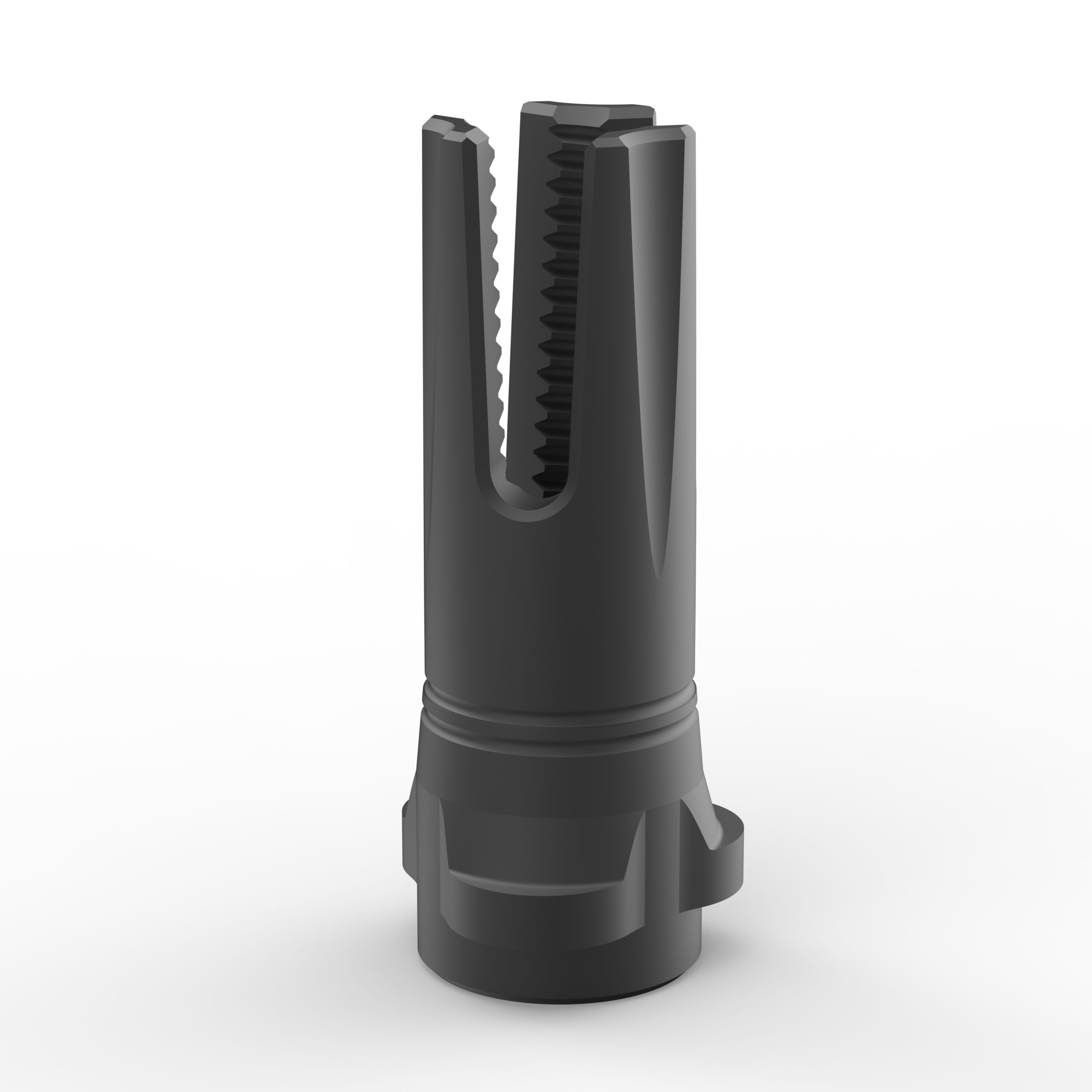 BREEK ARMS SCORCH 3-PRONG FLASH HIDER FOR BREEK-LOK 3QD  9MM  1/2X28 TPI