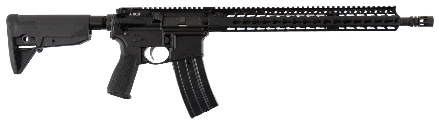 BCM 750790 RECCE-16 KMR-A 223 Rem,5.56x45mm NATO 16″ 30+1 Black Hard Coat Anodized, Black Manganese Phosphate, 6 Position Stock