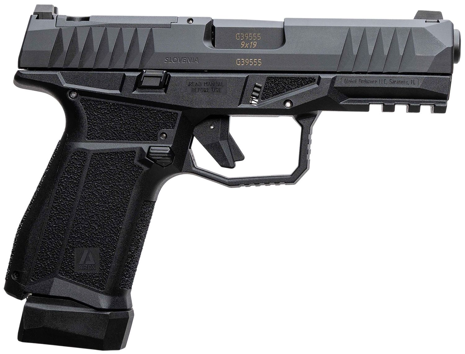 AREX 815537024074 Delta M Gen2 Compact Frame 9mm Luger 15+1 4″ Black Steel Barrel, Black Nitride Steel Optic Cut/Serrated Slide, Black Polymer Frame w/Picatinny Rail, Black Stippled Grip, Ambidextrous
