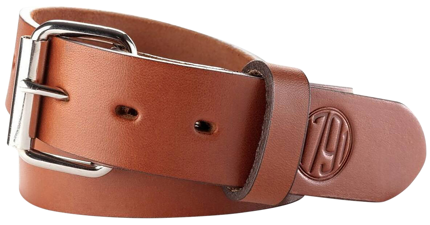 1791 Gunleather BLT013438CBRA 01 Gun Belt Classic Brown Leather 34/38 1.50″ Wide Buckle Closure