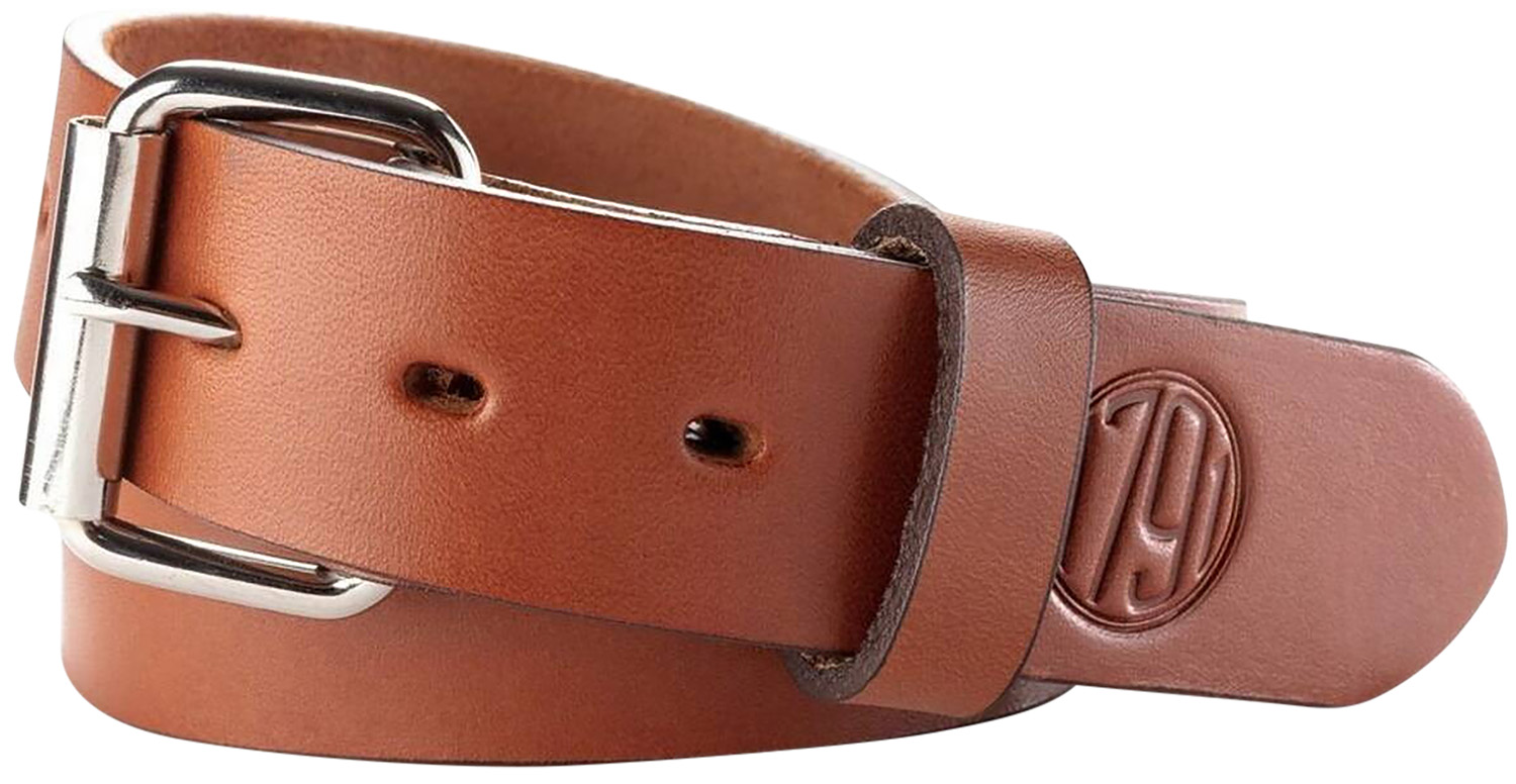 1791 Gunleather BLT013842CBRA 01 Gun Belt Classic Brown Leather 38/42 1.50″ Wide Buckle Closure