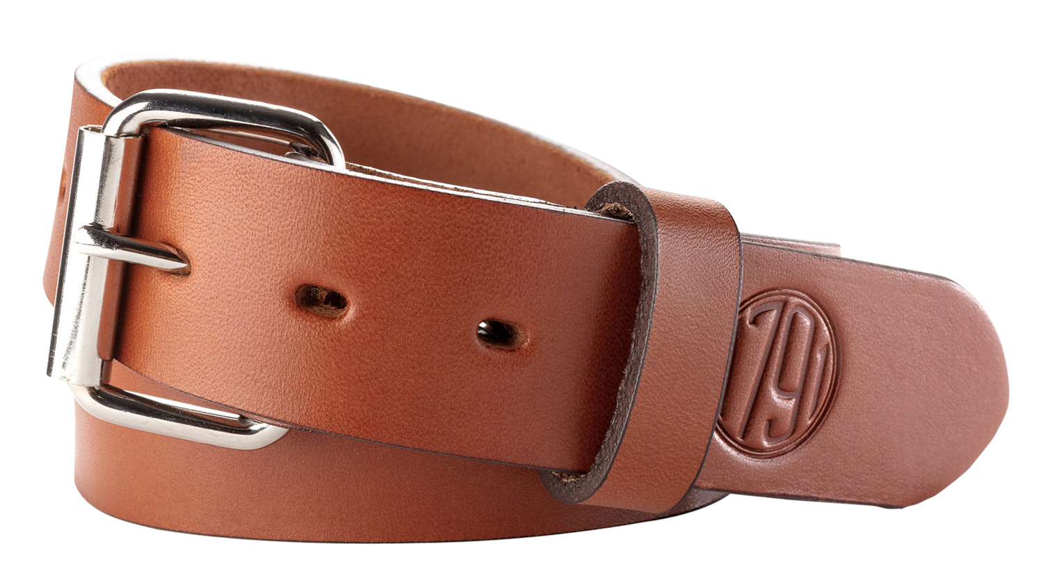 1791 Gunleather BLT014246CBRA 01 Gun Belt Classic Brown Leather 42/46 1.50″ Wide Buckle Closure