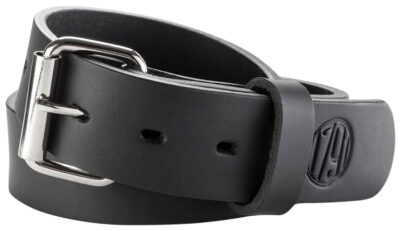 1791 Gunleather BLT013438SBLA 01  Gun Belt Stealth Black Leather 34/38 1.50" Wide Buckle Closure
