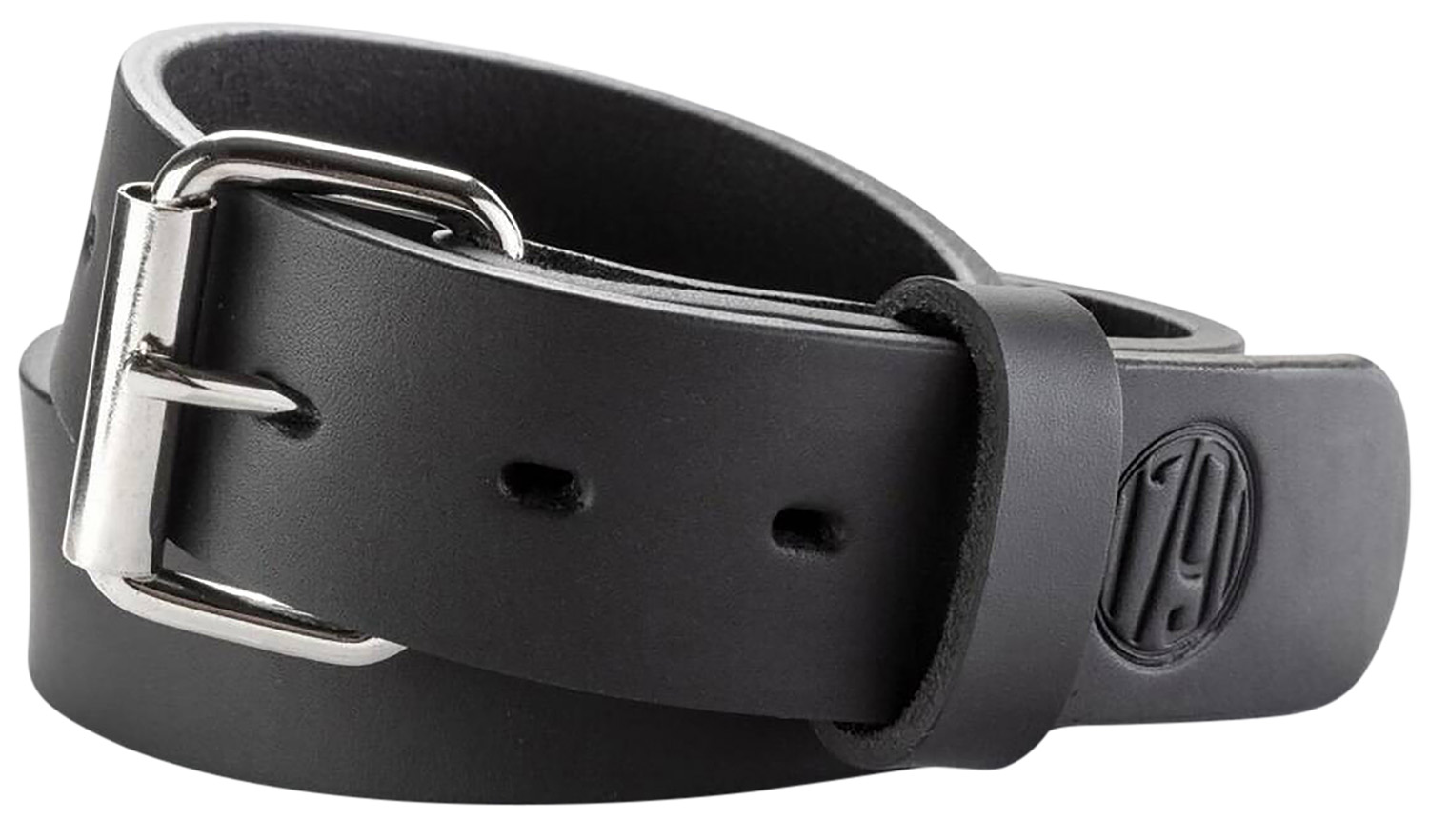 1791 Gunleather BLT014246SBLA 01 Gun Belt Stealth Black Leather 42/46 1.50″ Wide Buckle Closure