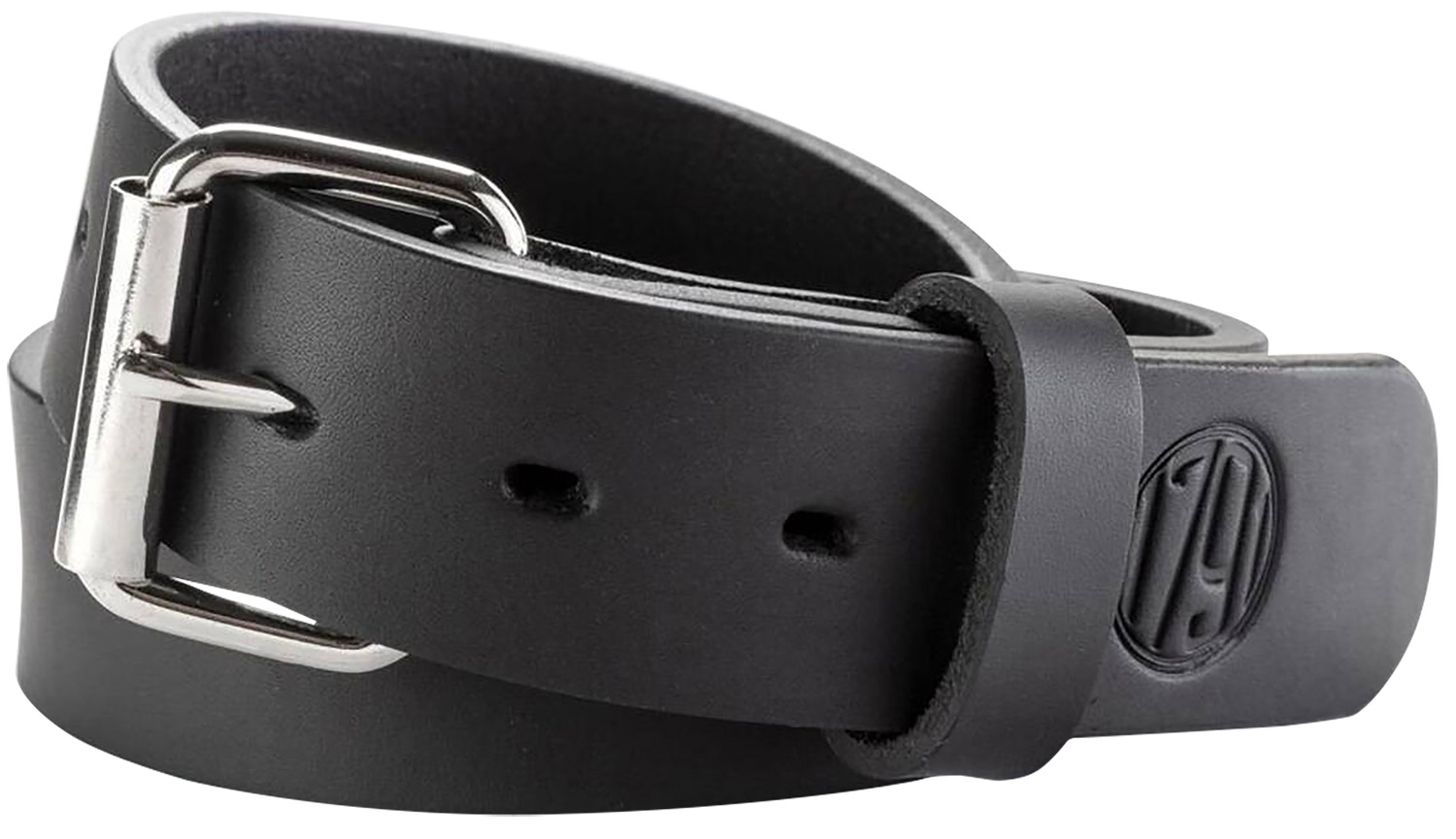 1791 Gunleather BLT014650SBLA 01 Gun Belt Stealth Black Leather 46/50 1.50″ Wide Buckle Closure