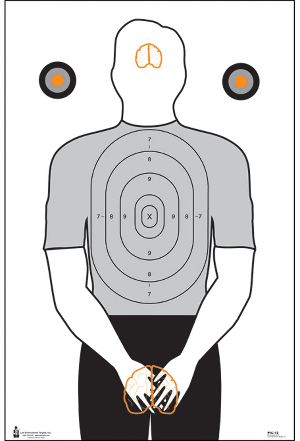 Action Target PIC12100 Entertainment Politically Incorrect Silhouette Paper Hanging 23″ x 35″ Black/Gray/White 100 Per Box