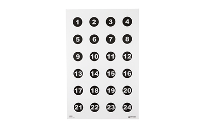 ACTION TGT 24 3″ NMBR CIRCLES 100PK