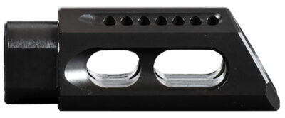 Yankee Hill 3085MBA Slant Muzzle Brake Black Steel with 5/8"-24 tpi Threads & 2.75" OAL for 30 Cal AR-Platform