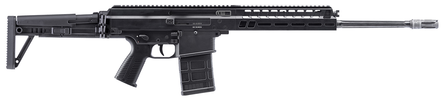 B&T Firearms BT361663RIFLE APC PRO DMR 308 Win 25+1 18.90″ Fluted Barrel, Black, Adjustable Folding Stock, Polymer Grip, Flash Hider