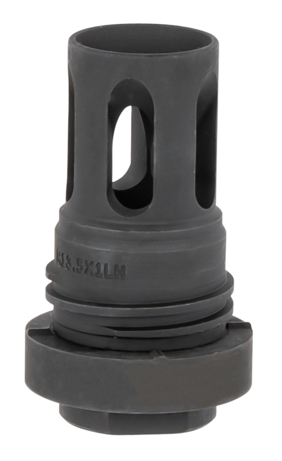 Yankee Hill 4315M13LA Mini QD Flash Hider Black Phosphate M13.5x 1 LH Threads 2.13″ OAL for 5.56x45mm NATO AR-Platform