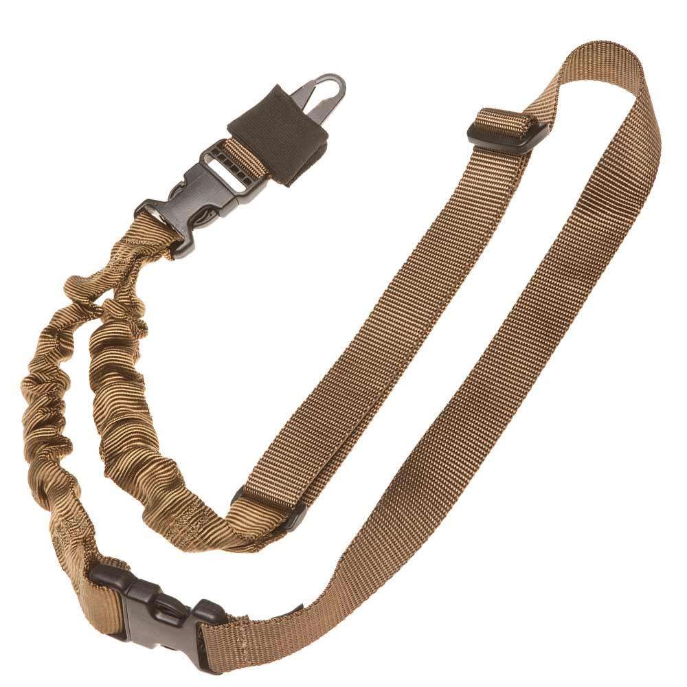 TAC SHIELD SHOCK SLING COYOTE 1 1/4″ SINGLE POINT W/DOUBLE ERB