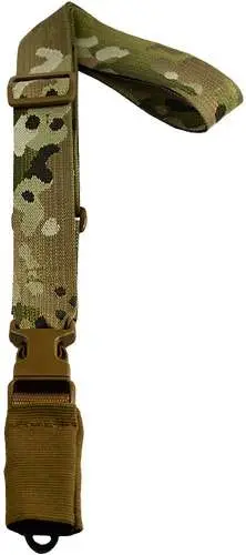 TAC SHIELD CQB SINGLE POINT SLING HK HOOK SILENCER MULTI-CAM  1 1/2″