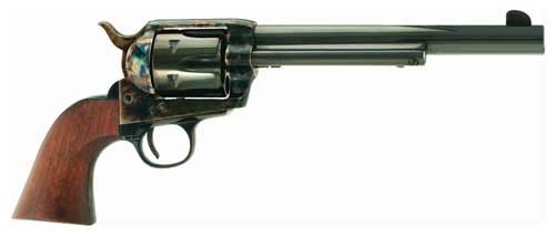 CIMARRON FRONTIER 45LC – PW FS 7.5″ CC/BLUED WALNUT