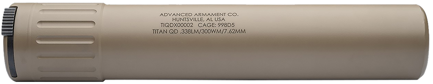 ADVANCED ARMAMENT COMPANY 86601 Titan-QD 338LM/8.6BLK 1.85″ FDE Titanium