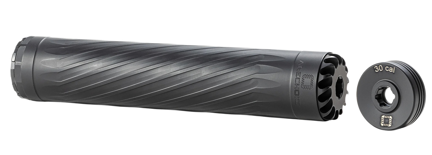 Anechoic X30LB Anechox 30L 30Cal/7.62mm/300Mag Black Stainless Steel/Titanium 1 3/8″x24 w/ 5/8″x24 DTA