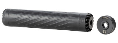 Anechoic X35LB Anechox 35L  35Cal/338Lapua/338/35Magnums Black Stainless Steel/Titanium 1 3/8"x24 w/ 1/2"x28 DTA