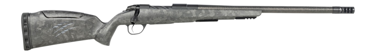 Fierce Firearms CT Rage LR Full Size 6.5 PRC 4+1 24" Carbon Fiber Match Grade Threaded Barrel, Black Cerakote Titanium Drilled & Tapped Receiver, Picatinny Rail Forend, Carbon Matrix Push Button Adj