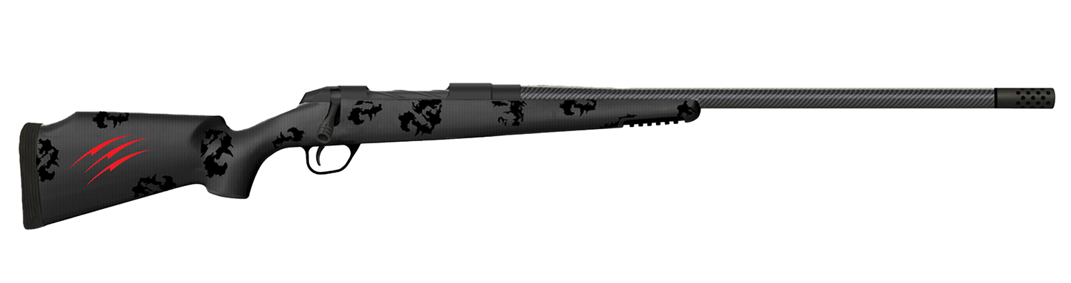 Fierce Firearms FCTRG280AI24BBO CT Rage 280 Ackley Improved 3+1 24" Carbon Fiber C3 Carbon Fiber Barrel Black Cerakote Titanium Blackout Camo Fixed Fierce Tech C3 Stock Right Hand