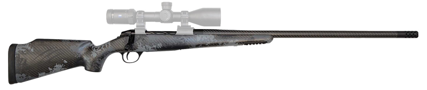 Fierce Firearms FCRG300WIN24TP Carbon Rage Full Size 300 Win Mag 3+1, 24" Carbon Fiber C3 Steel Barrel, Tungsten Gray Cerakote Titanium Receiver, Phantom Camo Fixed Fierce Tech C3 Stock, Right Hand