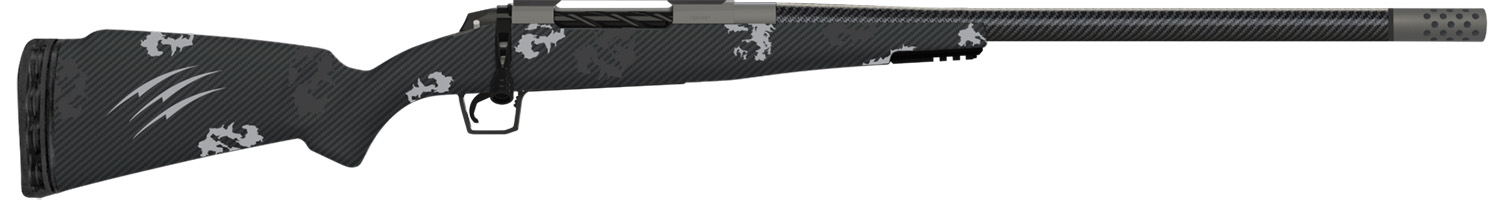 Fierce Firearms ROG7RM24GP Carbon Rogue 7mm Rem Mag 3+1 24" Carbon Fiber Barrel, Glacier Cerakote Steel Rec, Phantom Camo Rogue Stock