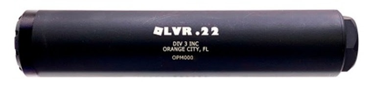 DIVISION 3 INC OLVR .22 SUPPRESSOR 22LR BLACK 1/2×28