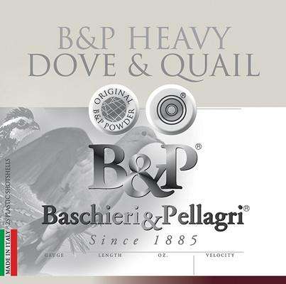 B&P DOVE & QUAIL AMO 12GA 2 3/4″ 1 1/8OZ #6 LEAD 1255FPS 25RD (10 BOX CASE)
