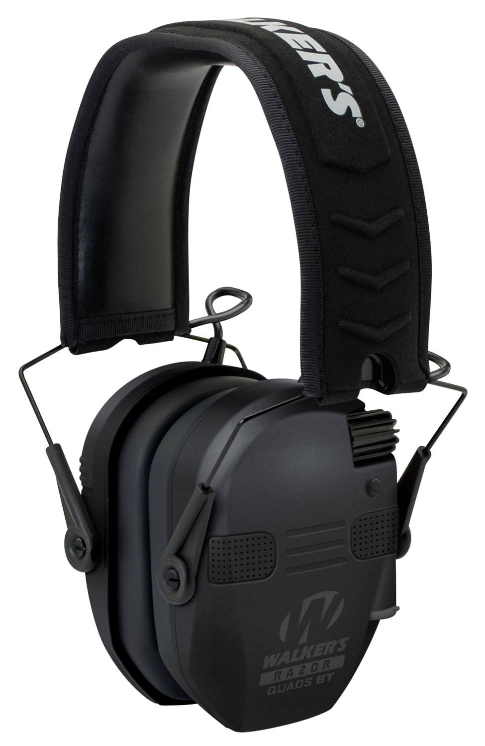 Walker’s GWPRSEQMBT Razor Slim Electronic Muff 23 dB Over the Head Black Polymer