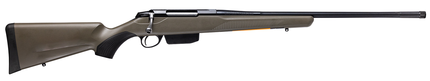 Tikka JRTXGSL31620MT T3x Superlite 308 Win 20" Blued Fluted Threaded Barrel, Blued Drilled & Tapped Steel Receiver, Fixed Green Synthetic Stock