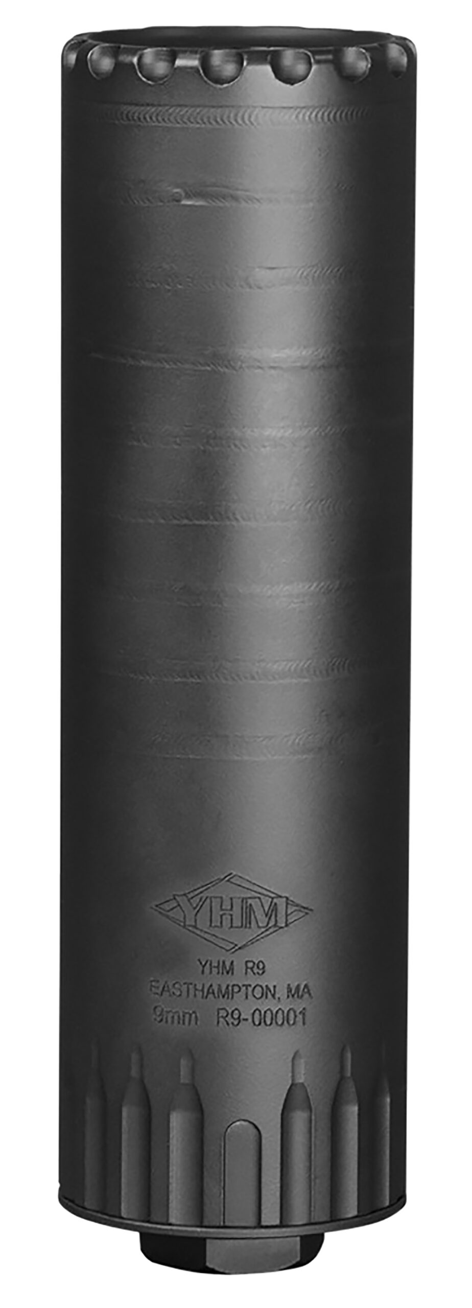 Yankee Hill 215528 R9 9mm Luger 1.562″ Black Cerakote 17-4 Stainless Steel 1/2″-28 tpi