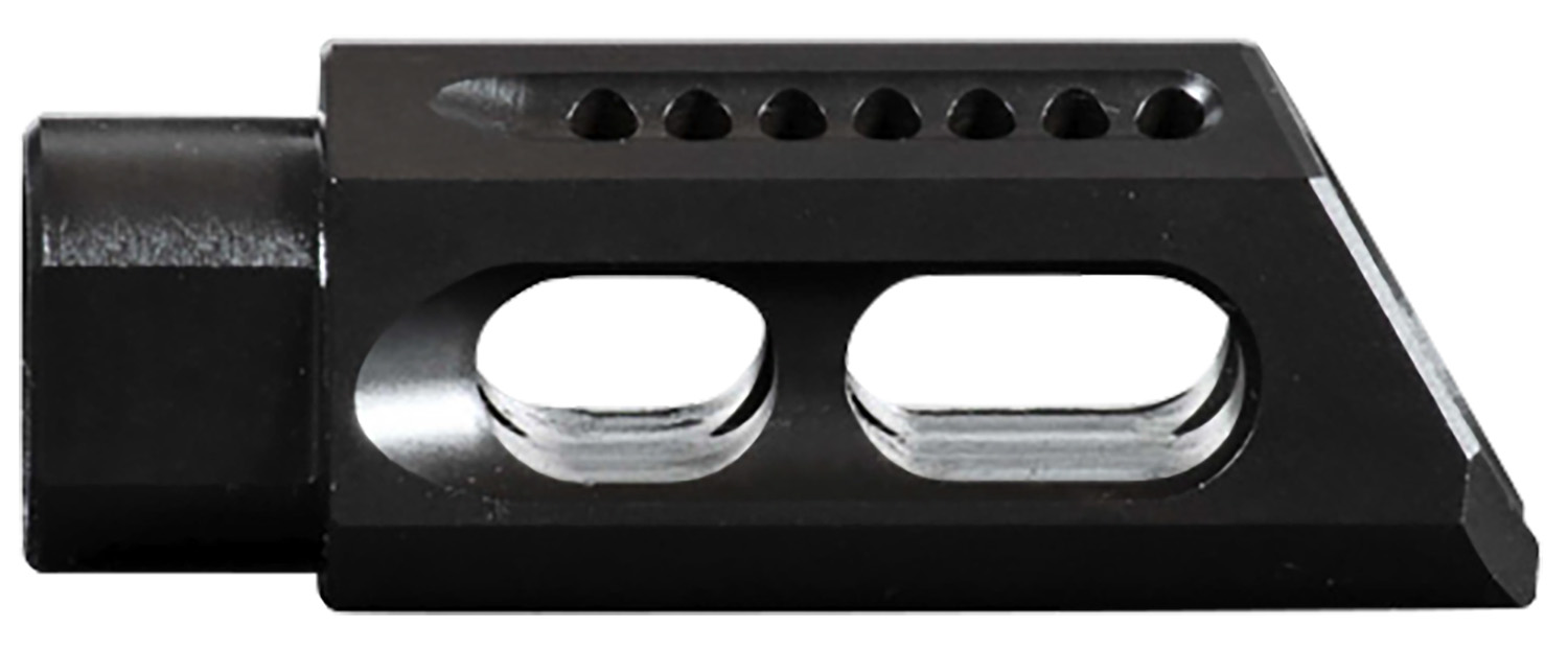 Yankee Hill 26MBA Slant Muzzle Brake Black Steel with 1/2″-28 tpi Threads & 2.50″ OAL for 5.56x45mm NATO AR-Platform