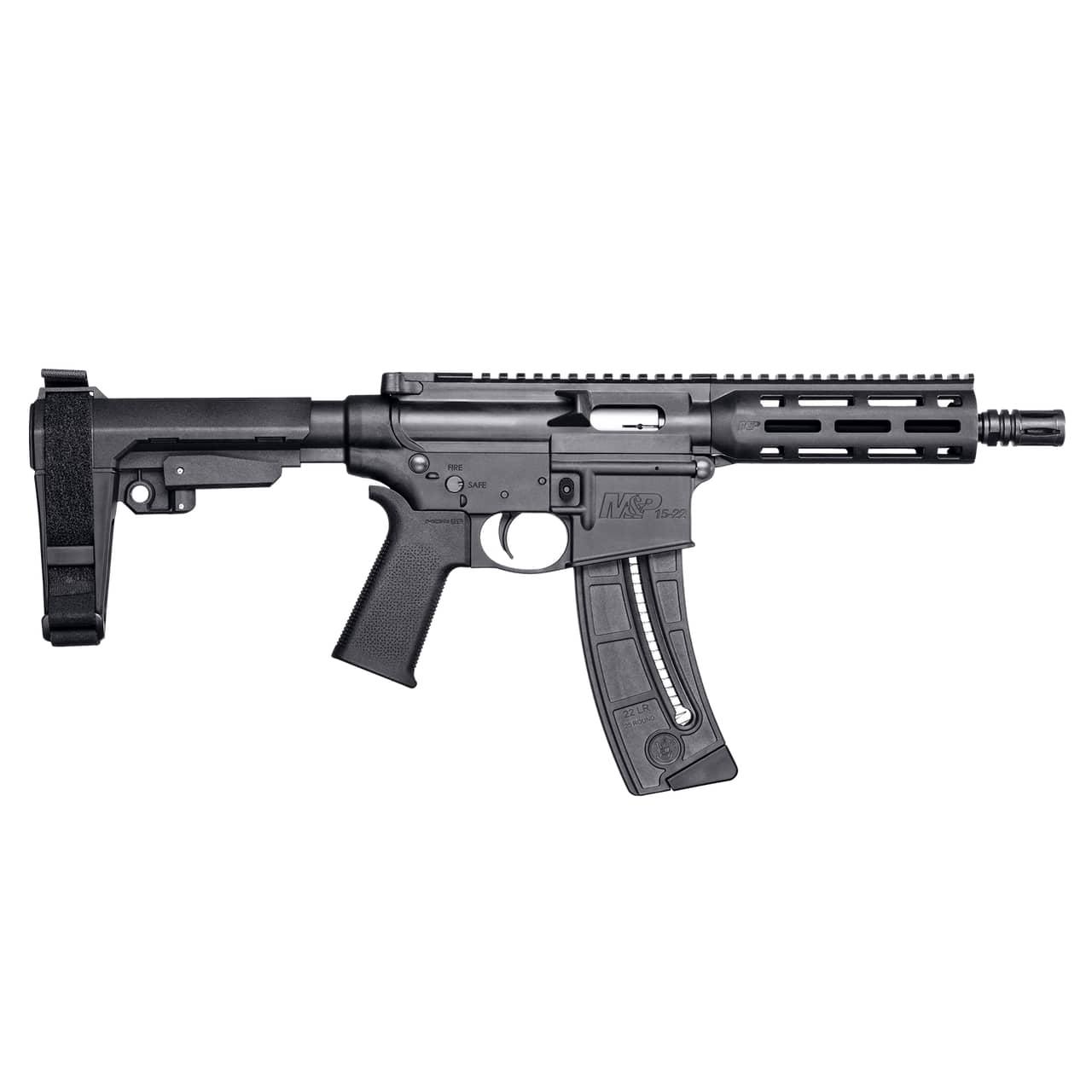 S&W M&P 15-22 Sport Pistol .22 LR 25rd Magazine 8″ Barrel M-LOK Handguard