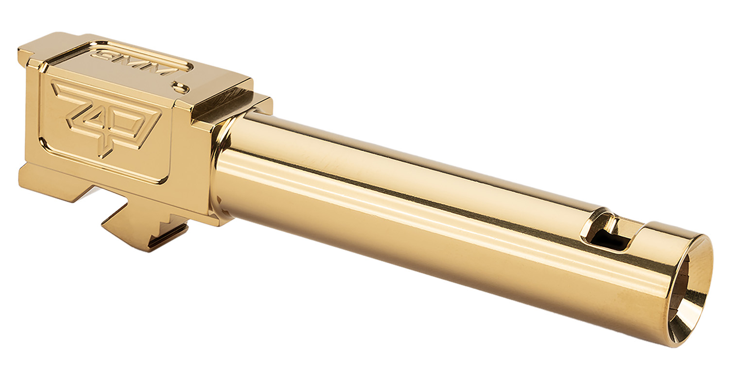Zaffiri Precision ZP.19G5BCPG Glock 3.89″ Ported Gold TiN Stainless Steel, Fits Glock 19 Gen 5