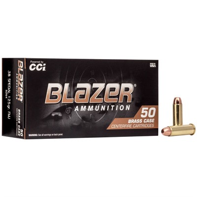 CCI BLAZER BRASS AMMO 38 SPL 125GR FMJ 50/BX