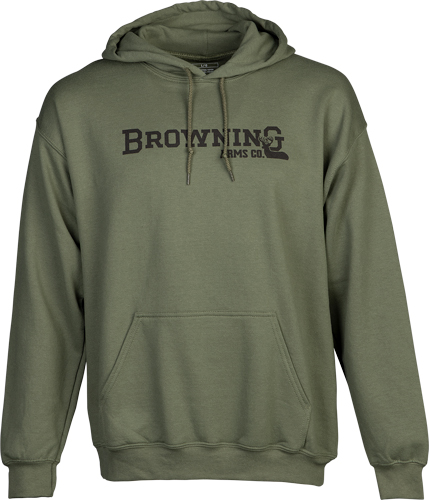 BROWNING HOODIE BRANDED BUCK - MARK GREEN XXLARGE