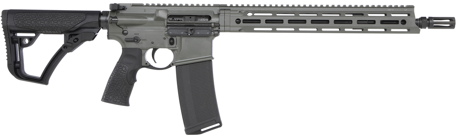 Daniel Defense 0212801219047 DDM4 V7 SLW 5.56x45mm NATO 14.50″ 32+1 Deep Woods Green Cerakote 6 Position w/SoftTouch Overmolding Stock