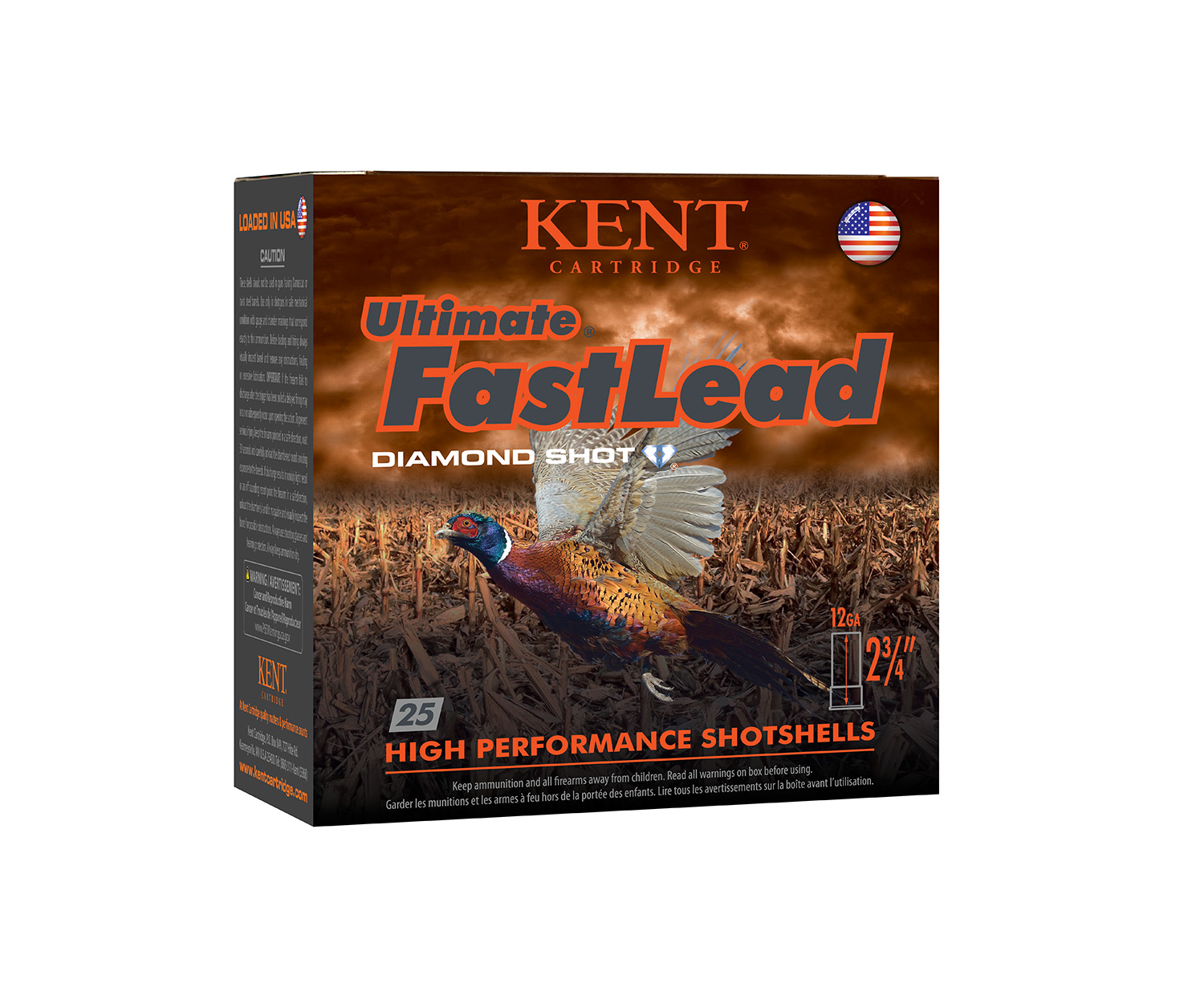 Kent Cartridge K122UFL405 Ultimate Fast Lead 12Gauge 2.75″ 1 3/8oz 5Shot 25 Per Box/10 Case
