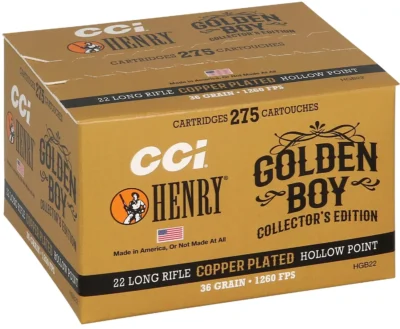 CCI  22LR 36GR CPHP 1260 FPS HENRY GB EDITION 275RD/BX 10BX/CS