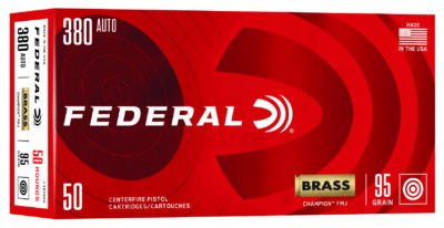 FED CHAMPION 380ACP 95GR FMJ 50/20