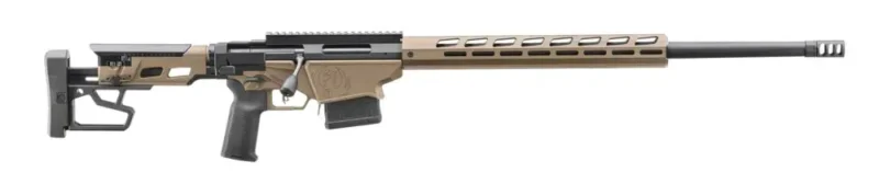 RUGER PRECISION RIFLE 338 LAPUA 26" BBL, BRONZE CERAKOTE, 15" MLOK HG, 2-10RD MAGS
