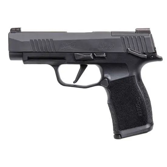 P365XL, 9mm, 3.7" Barrel OR, MS, Black, (2) 10-rd